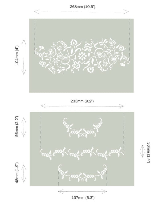 Paisley Floral Garland