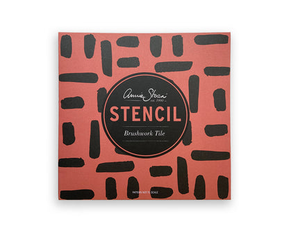 Brushwork Tile Stencil