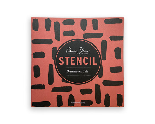 Brushwork Tile Stencil
