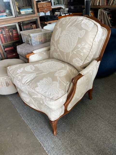 Reupholstered Bergere Chair